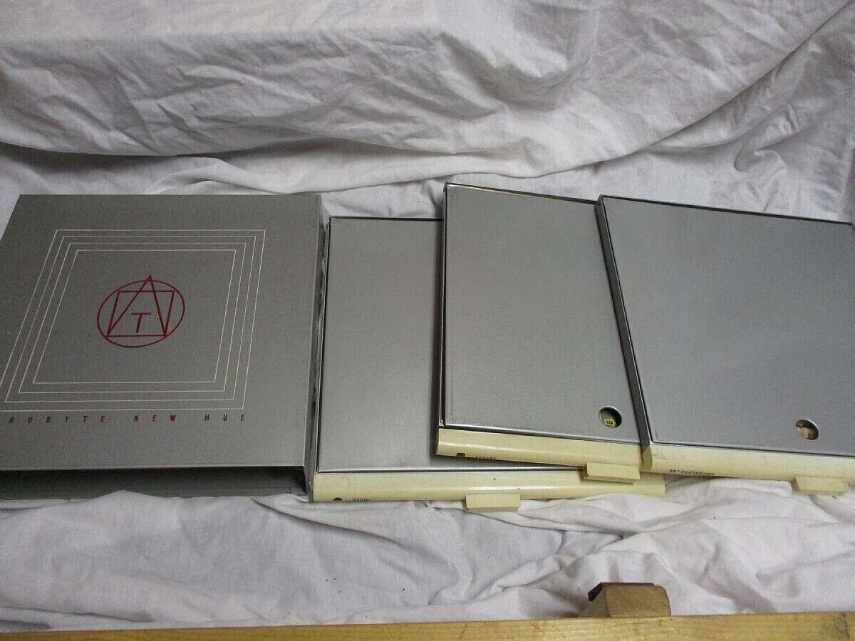 1950's Trubyte New Hue 3 Tray Case Dentist Teeth Mold Sample Guides