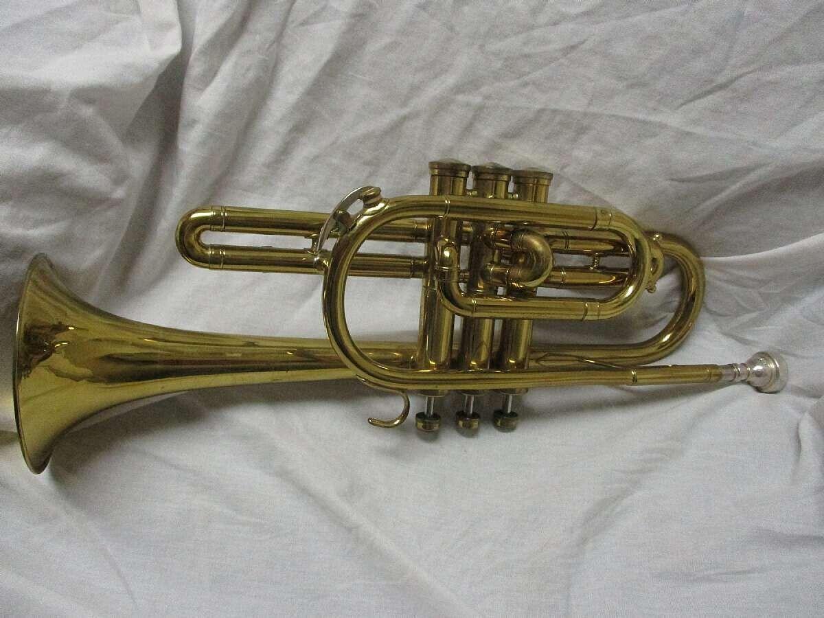 1950's Frank Holton Elkhorn Wis Trumpet/Cornet With Original Carrying Case