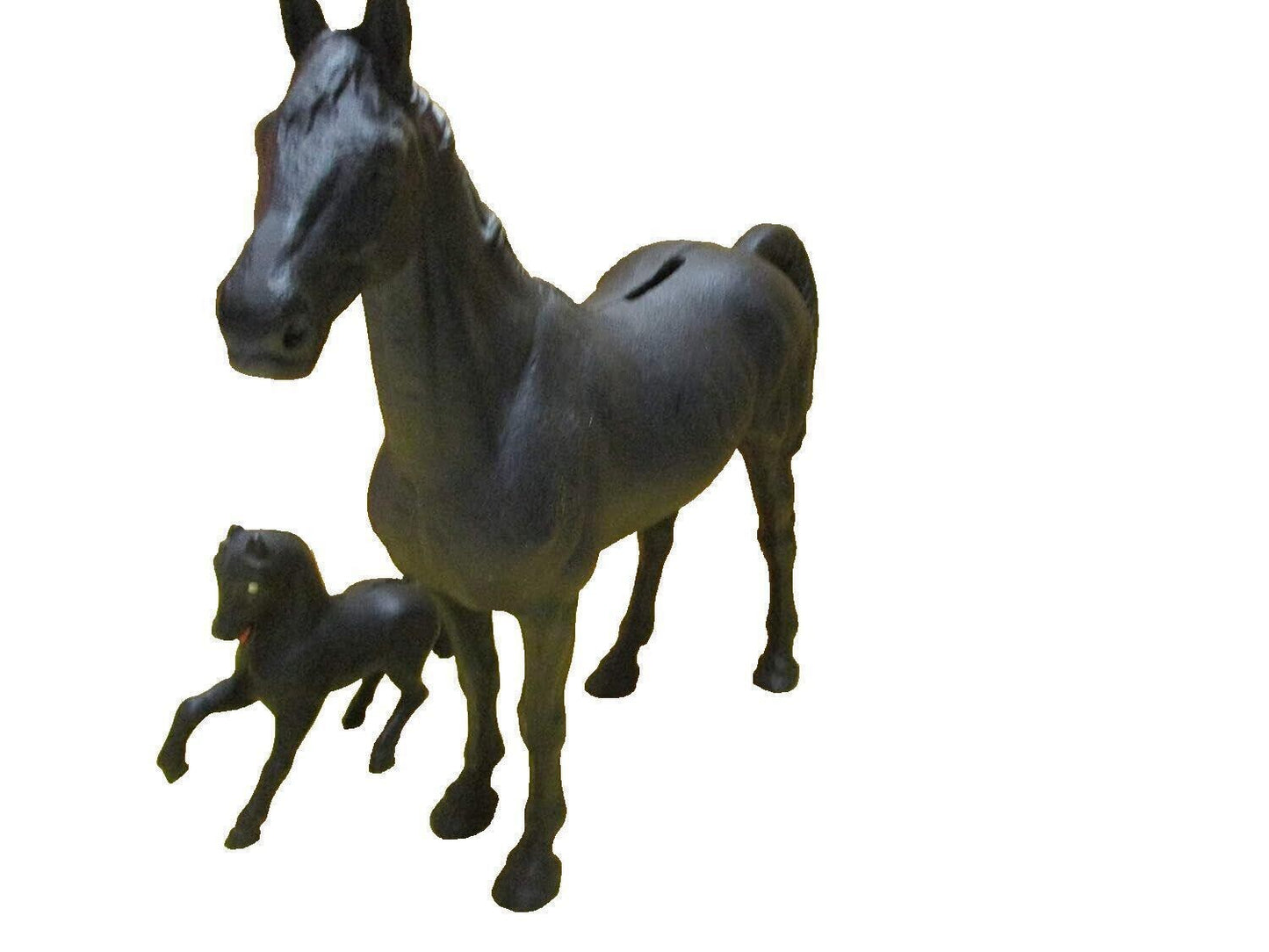 Ed's Variety Store Vintage Cast Iron Horse & Colt Banks 10" Tall x 12" Length