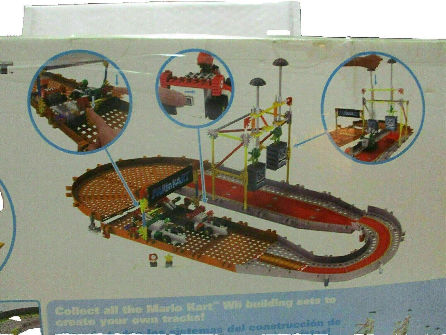 Vintage K'nex Mario Kart WII Mario and Luigi at The Starting Line Building Set