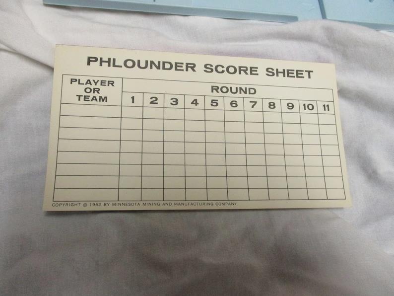Vintage Phlounder (1962) Word Game by Minnesota Mining and Manufacturing Company