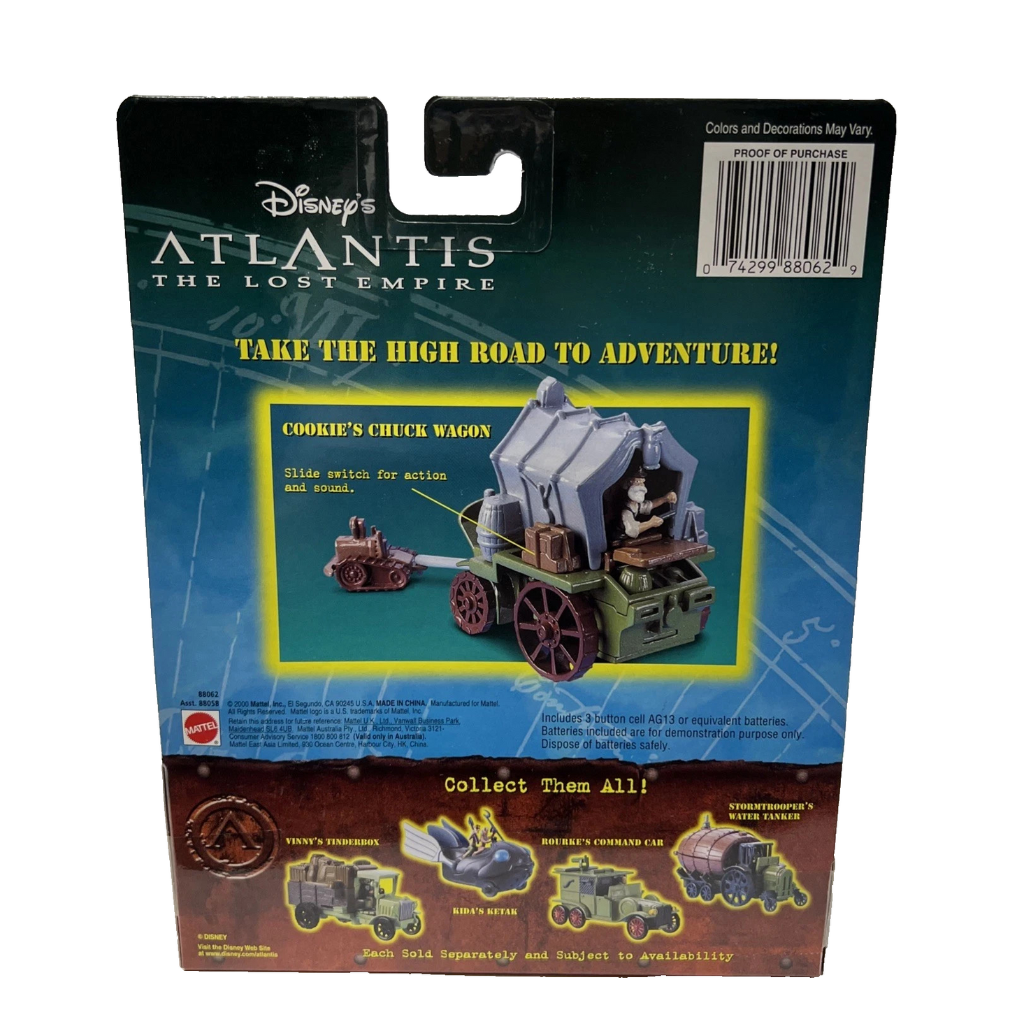 Disney’s Atlantis The Lost Empire Cookie’s Chuck Wagon Mattel