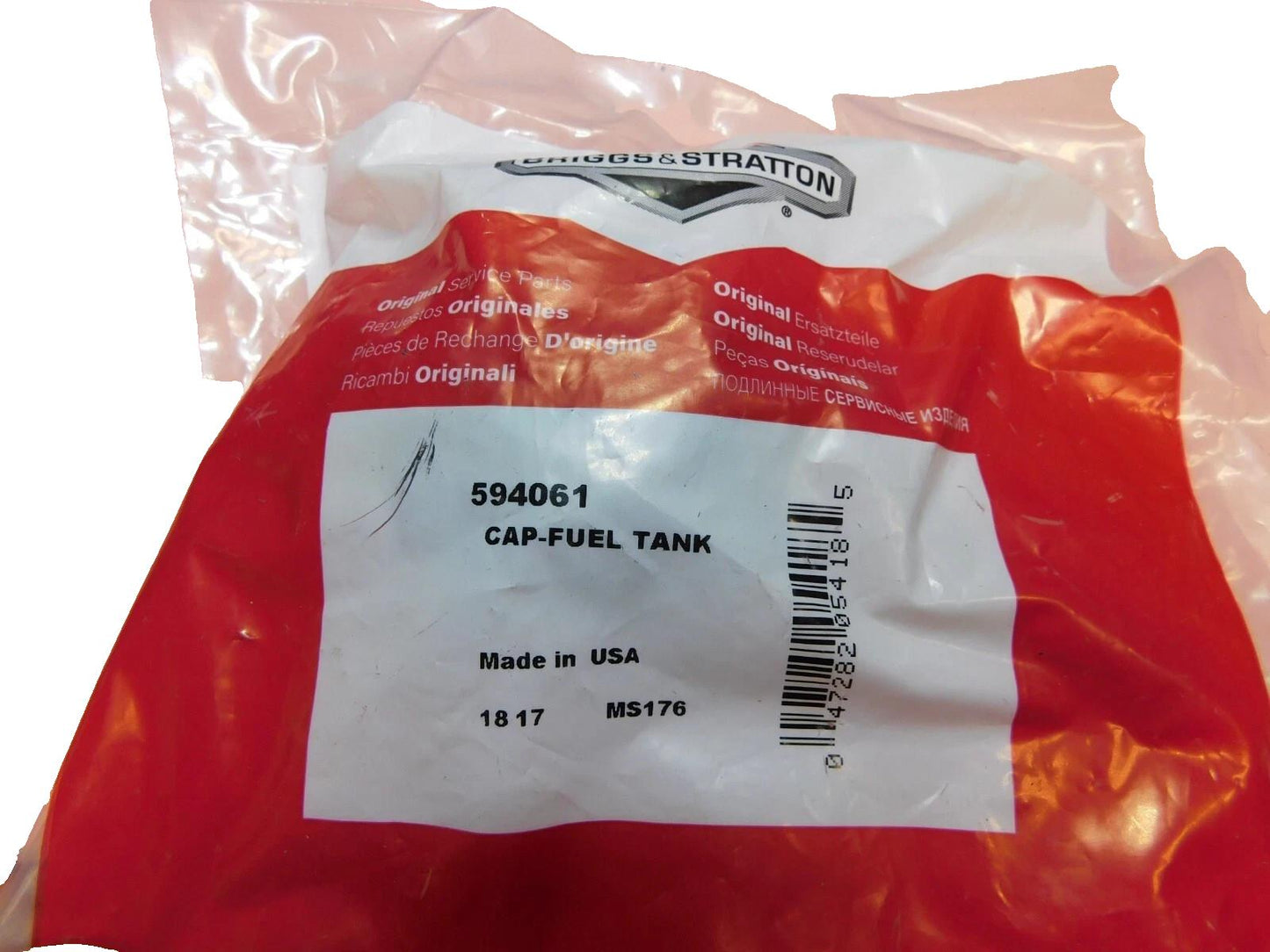 Briggs & Stratton 594061 Fuel Tank Cap With Tether