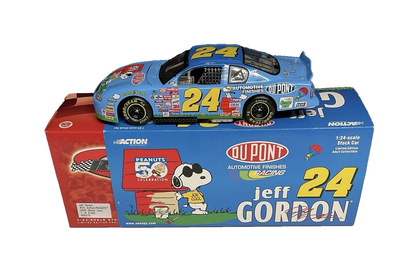 Jeff Gordon #24 DuPont/ PEANUTS 50 Yrs. 2000 Monte Carlo 1:24