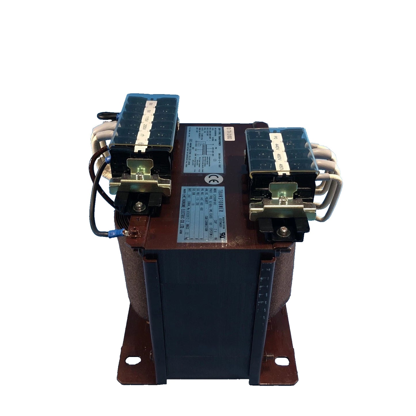 Numone Electric Special Transformer Model SH2000W16K0 1 Phase 50/60Hz Primary Vo