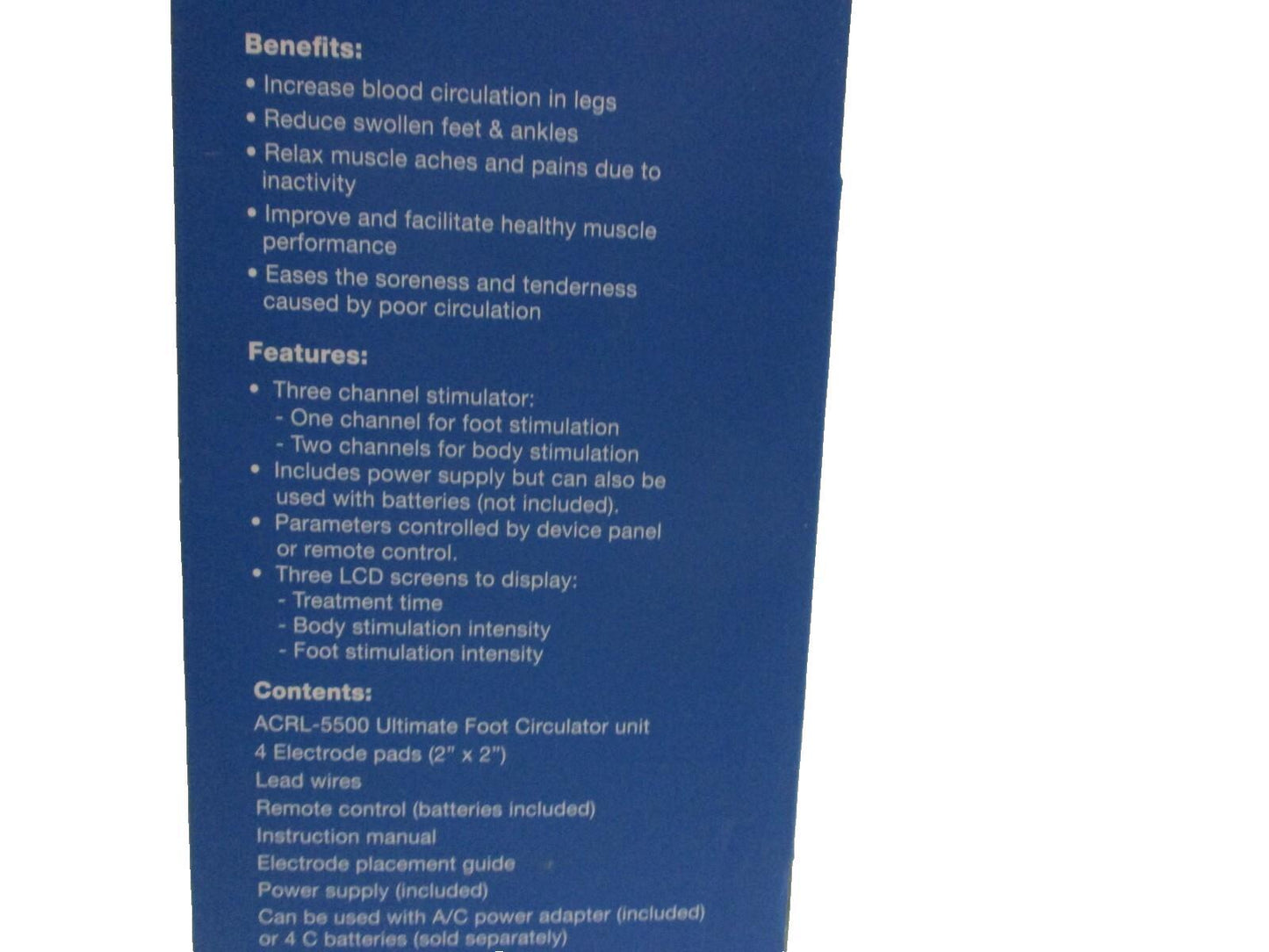 AccuRelief Ultimate Foot Circulator with Remote ACRL-5500