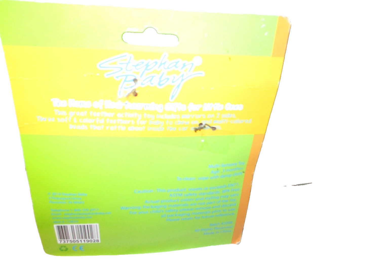 Stephan Baby Vroom Vroom Car Rattle Teether Acttivity Toy