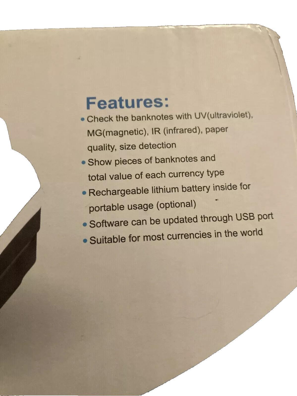 Counterfeit Bill Money Detector Machine Fake Dollar Detection KHIPPUS K630