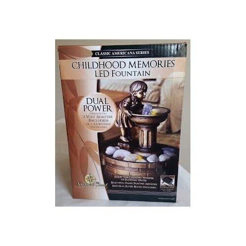 Classic Americana Series Childhood Memories LED Fountain - Girl