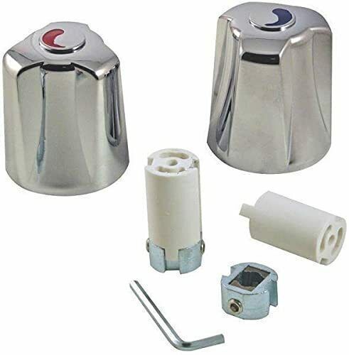 New DANCO 80019 Set (2) Faucet Handles Universal Metal Canopy Lever 0411165