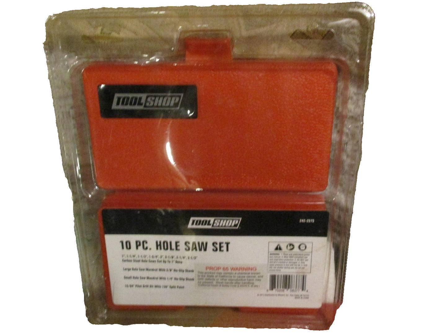 Tool Shop 10 Piece Hole Saw Kit With Red Case