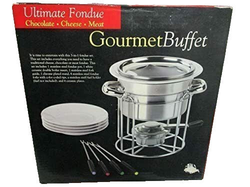Ultimate Fondue Set For Chocolate Cheese Meat Gourmet Buffet
