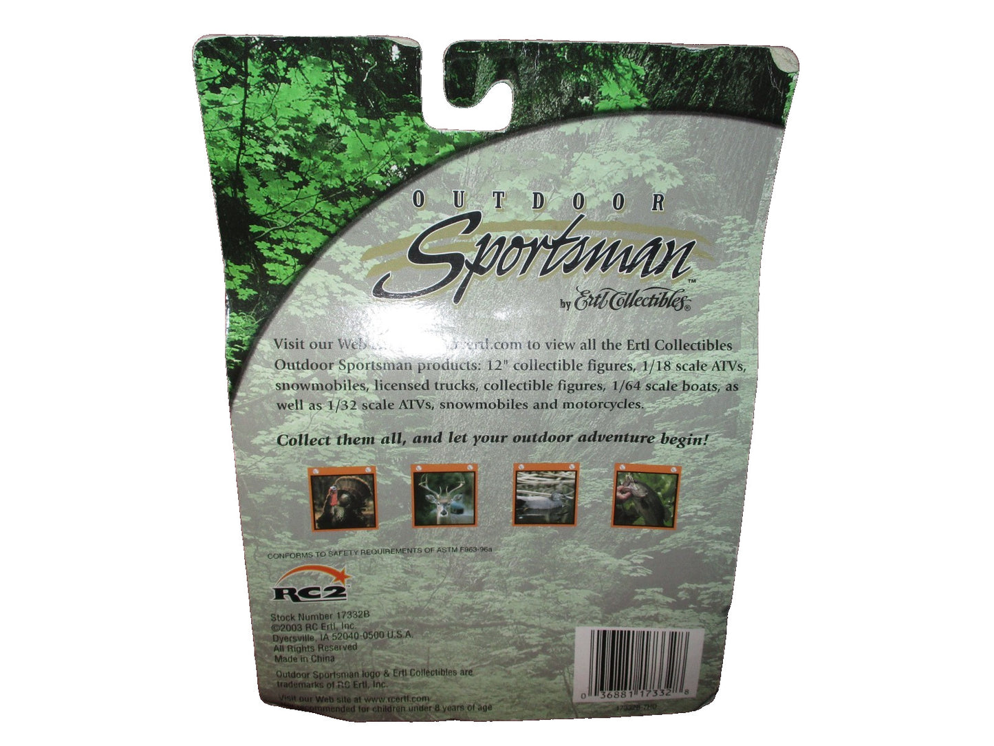 ERTL Collectibles 2003 Outdoor Sportsman Buck Deer Figure 1/18 Scale 17332B