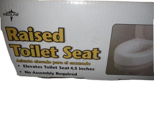 Medline Microban Raised Toilet Seat with Lock