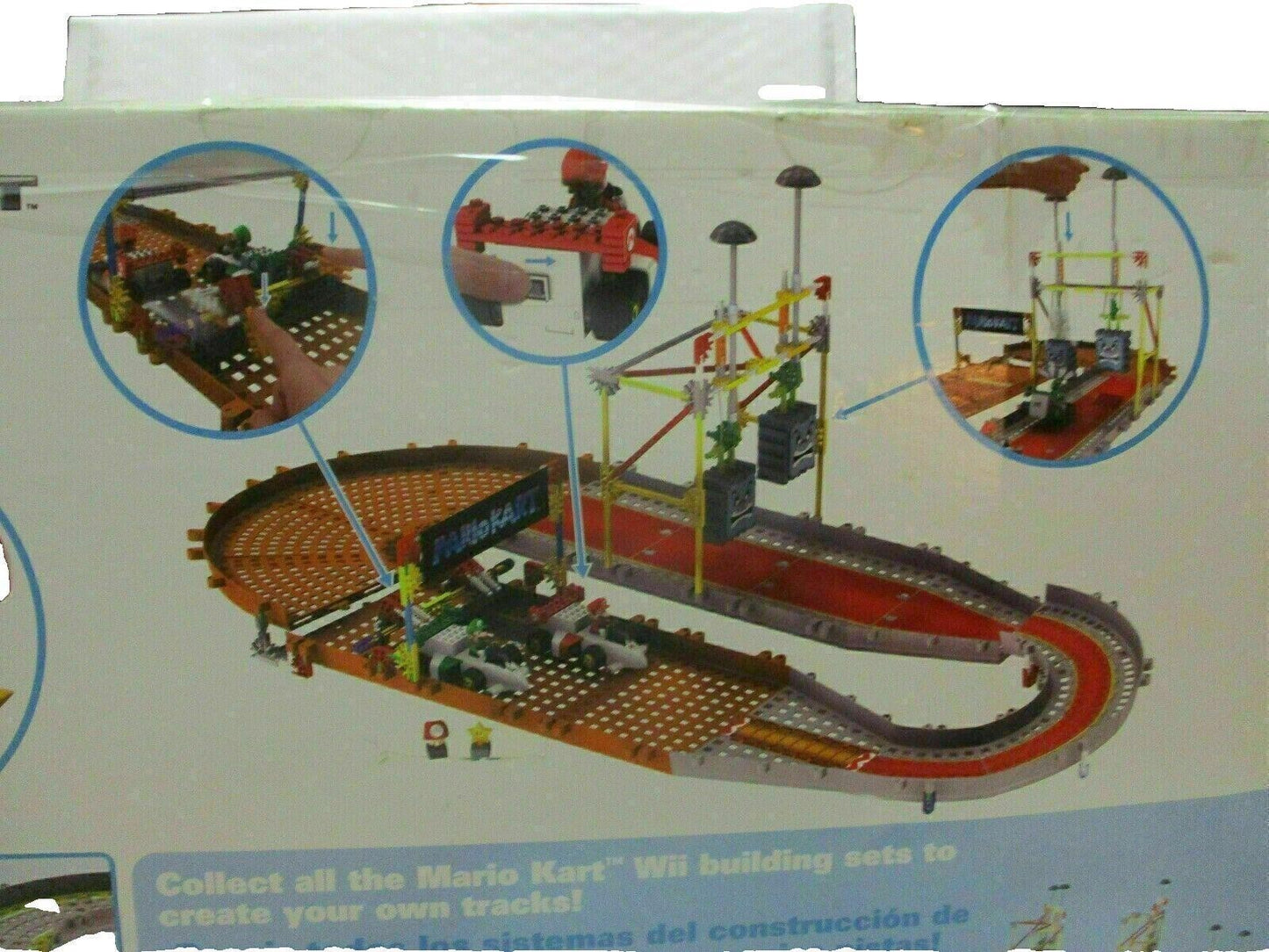 Vintage K'nex Mario Kart WII Mario and Luigi at The Starting Line Building Set