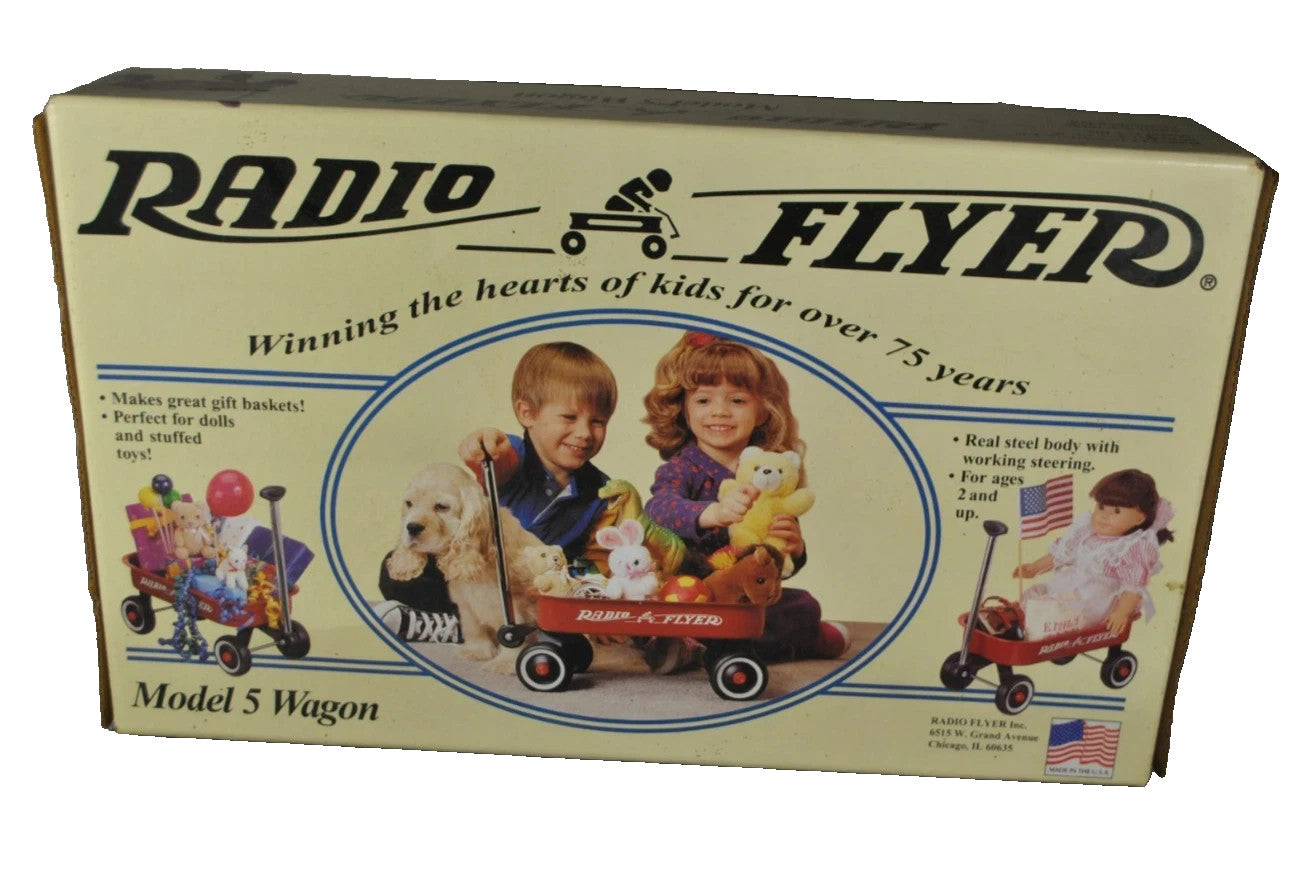 Small 12 1/4" Radio Flyer Model 5 Little Red Wagon Sealed Box