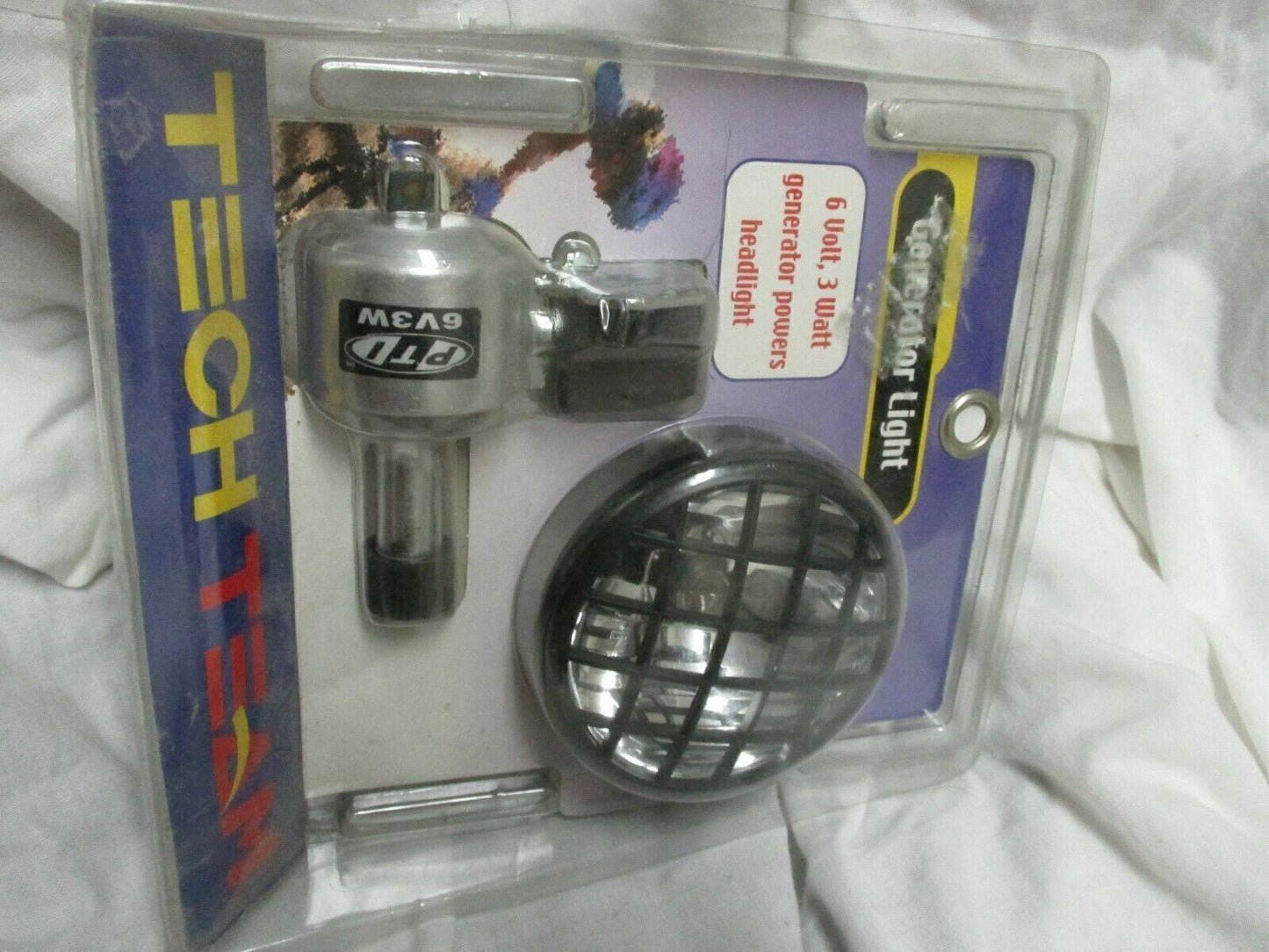 Vintage Bicycle 6 Volt Generator with Headlight and Mounting Hardware