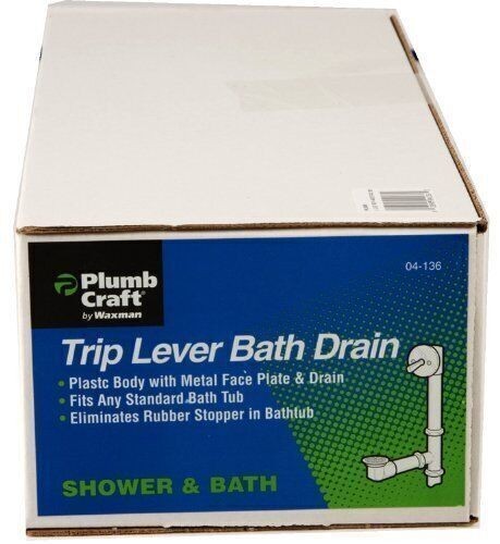 PlumbCraft 0413600 1-1/2-Inch Tub Drain Overflow