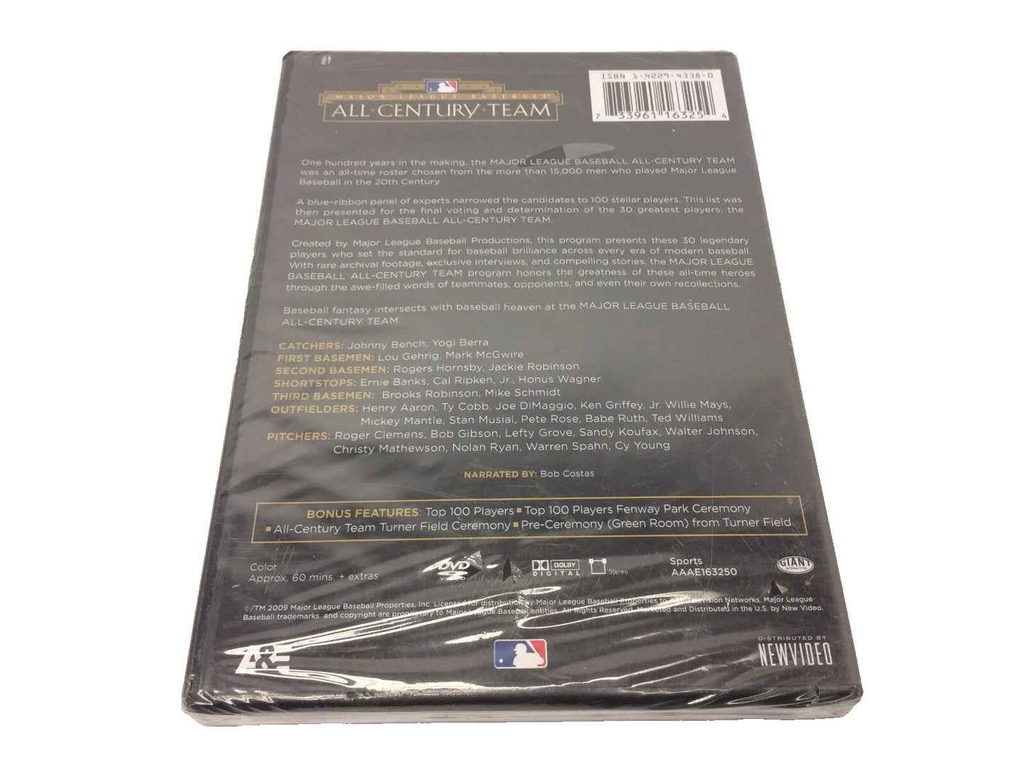 Sealed Major League Baseball All Century Team DVD