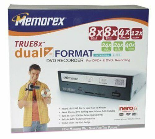 Memorex 8X Internal Dual Format DVD±RW Drive, 32023269