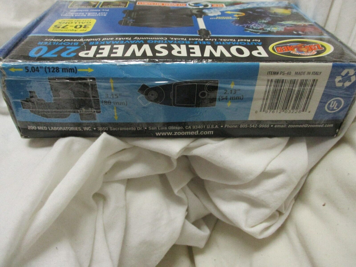 Zoo Med Power Sweep 270gph Aquarium Wave Maker Power Head system 270gph