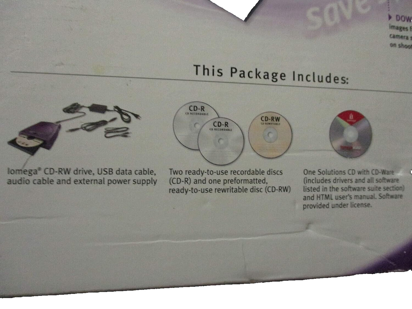 Iomega 650MB Premium Preformatted CD-RW Rewritable Media Zip CD