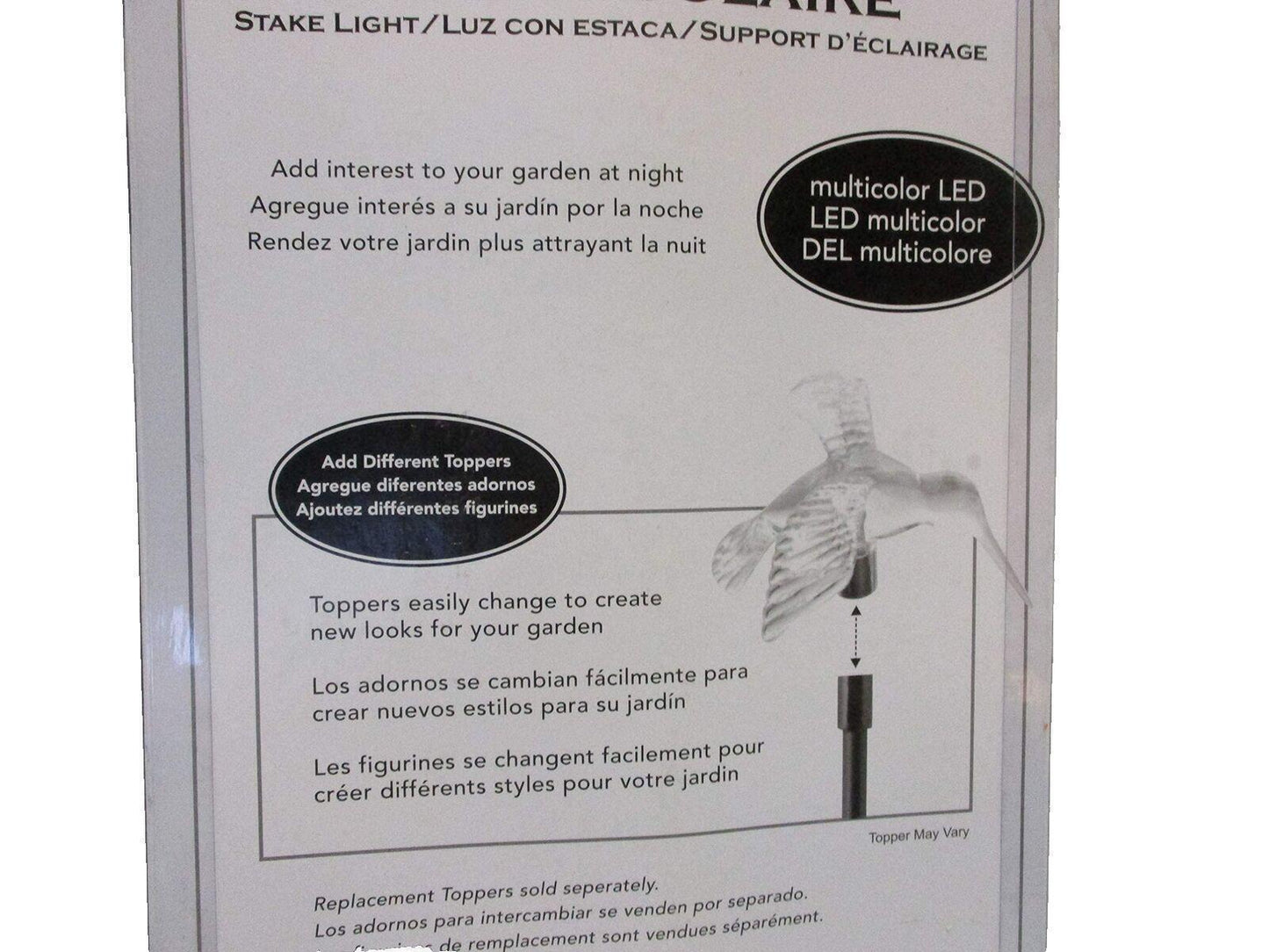 Ed's Variety Store Solar Garden Stake Light Multicolor Led Flower