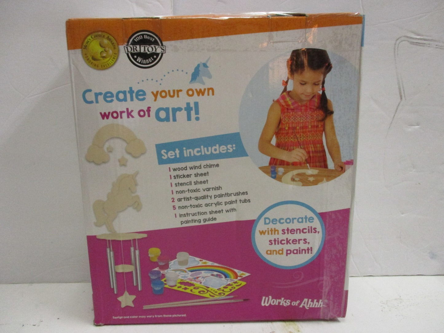 MasterPieces Unicorn Wind Chime Wood Craft & Paint Kit