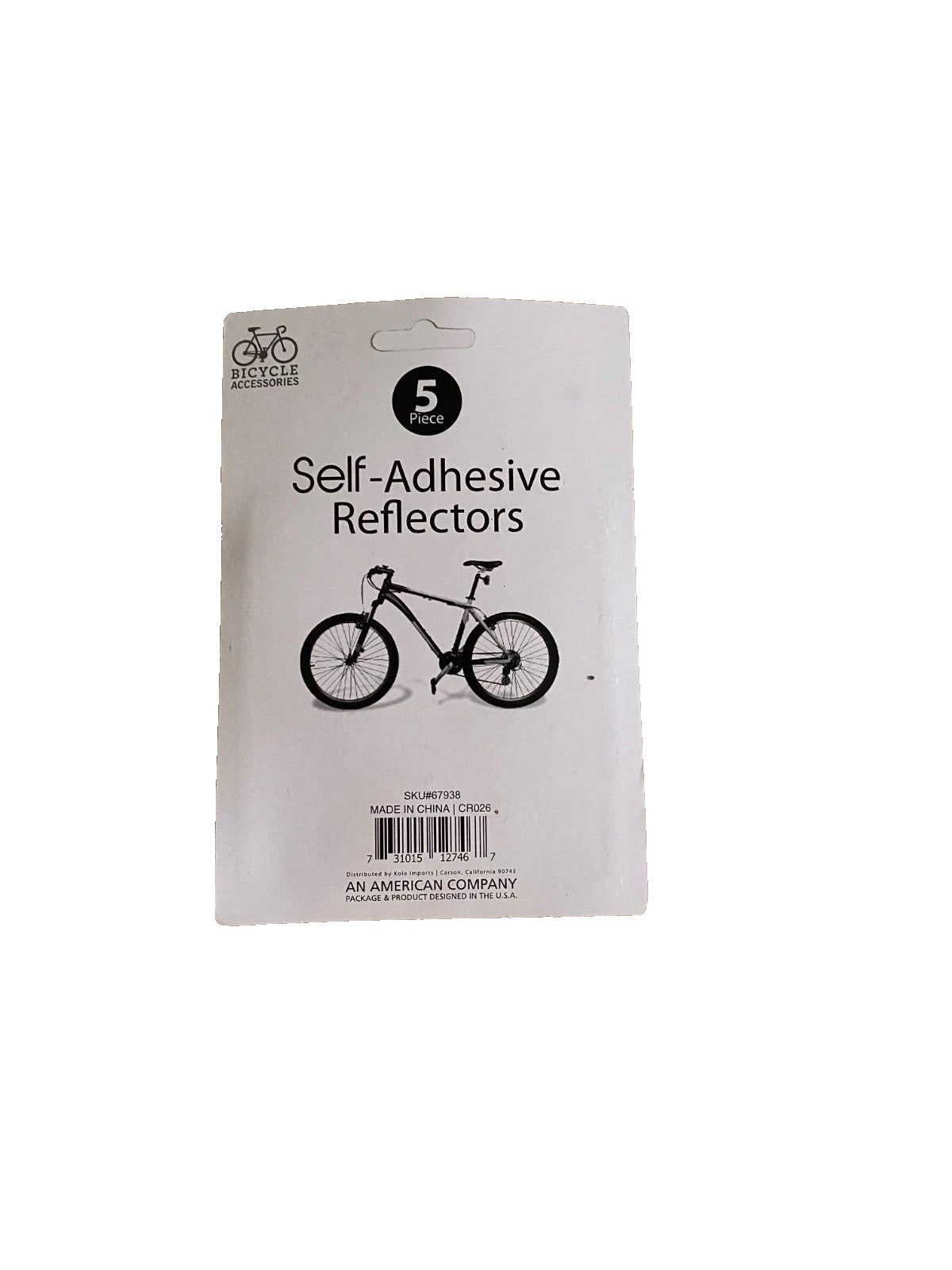 Bicycle Accessories 5 piece self-adhesive reflectors.