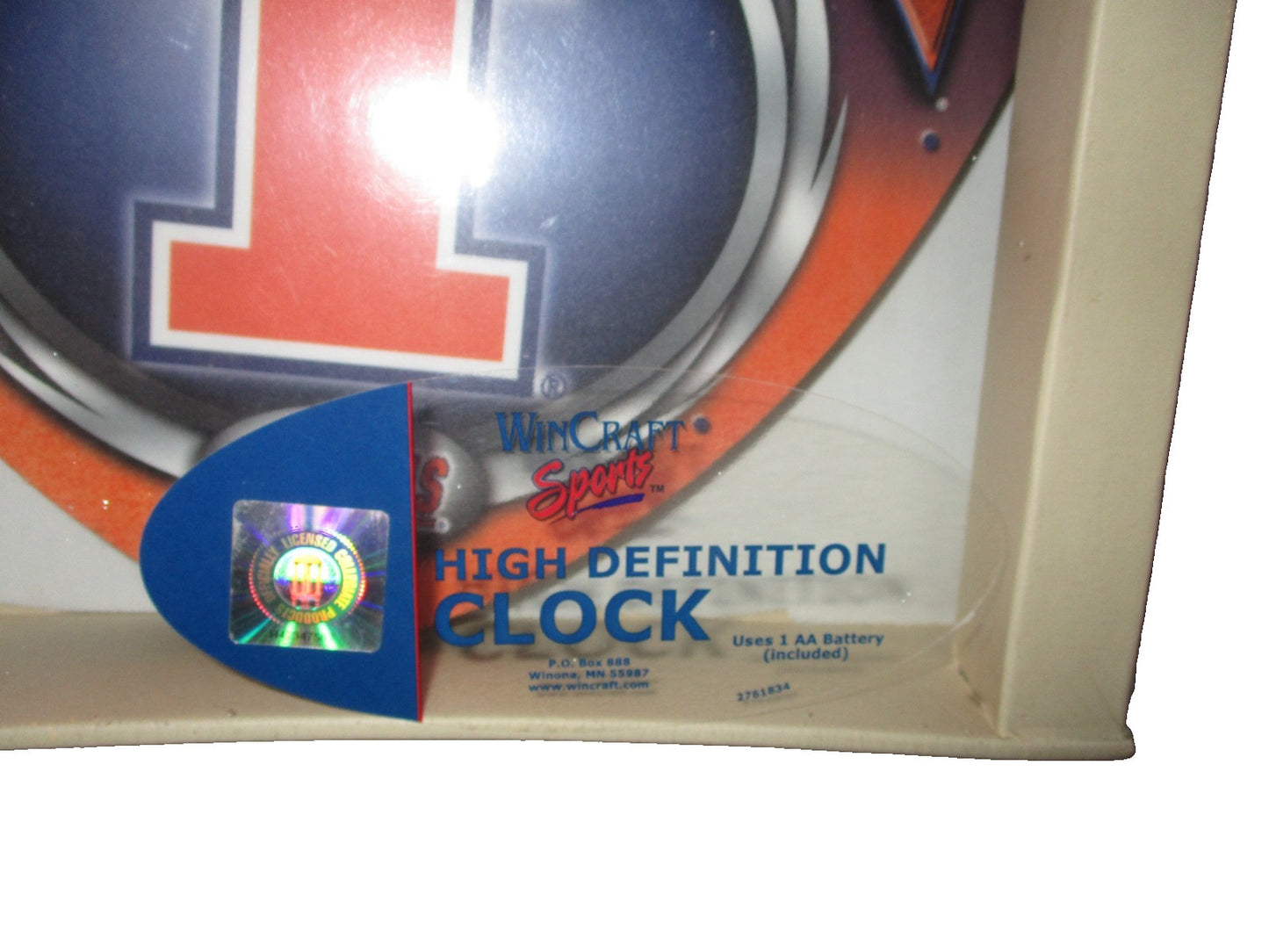 Wincraft Sports University of Illinois High Definition Clock Vintage