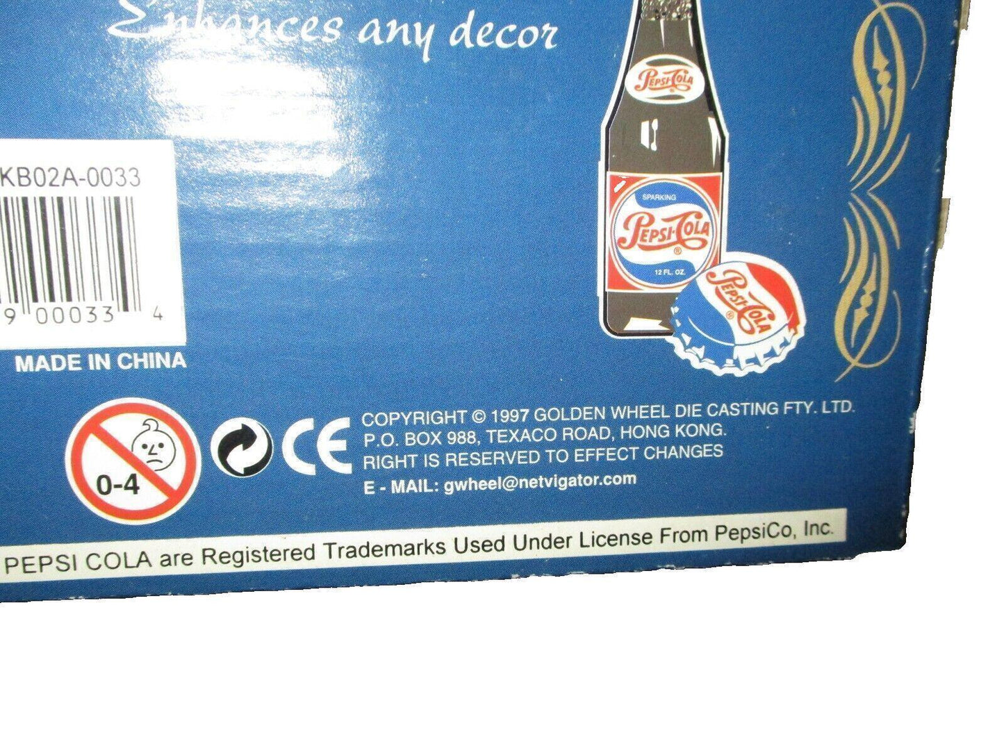 Golden Pepsi Vending Machine Die Cast Bank Celebrating 100 years of Pepsi