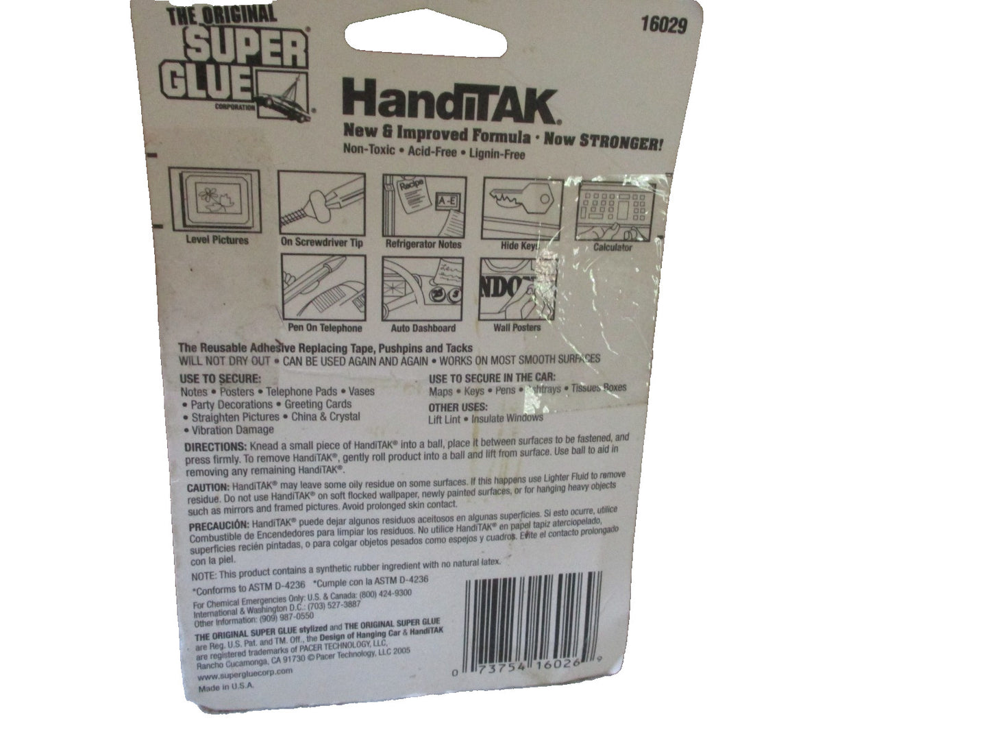 Super Glue Handitak The Reuesable Adhesive