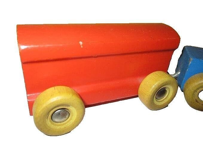 Vintage Playskool Wooden 4 Piece Train Set