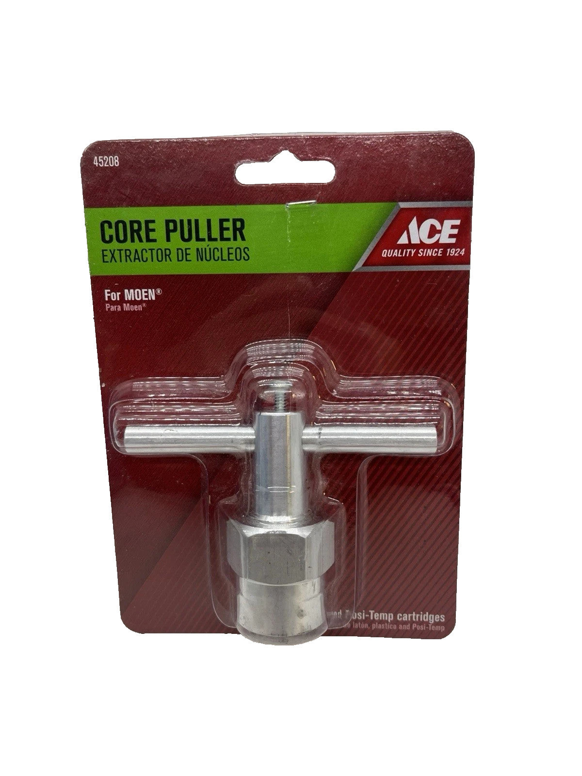 ACE Core Puller for MOEN #45208 for Brass, Plastic and Post-Temp Cartridges