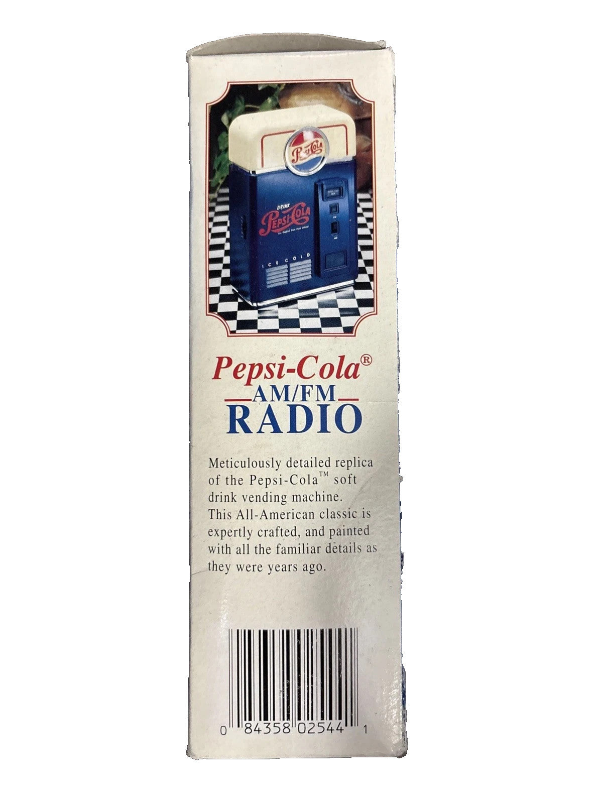 1998 Pepsi-Cola AM/FM Radio Vending Machine Battery Operated Vintage
