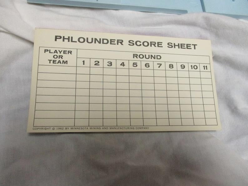 Vintage Phlounder (1962) Word Game by Minnesota Mining and Manufacturing Company