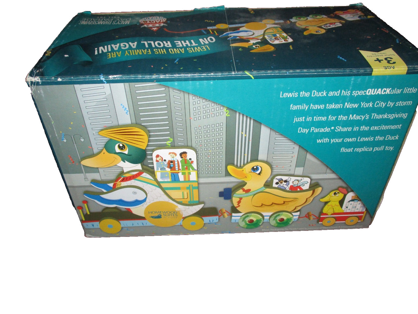 Matrix Source Wooden Duck Toy Lewis and His Family on The Roll Again