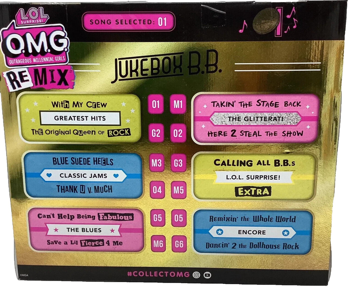 Surprise OMG Remix 2020 Collector Edition Jukebox B.B with Music