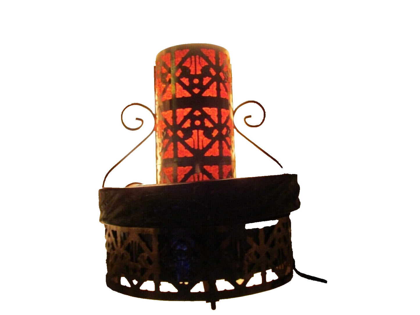 Vintage from the 1950s mid century modern tv planter/lamp sierra-columbia