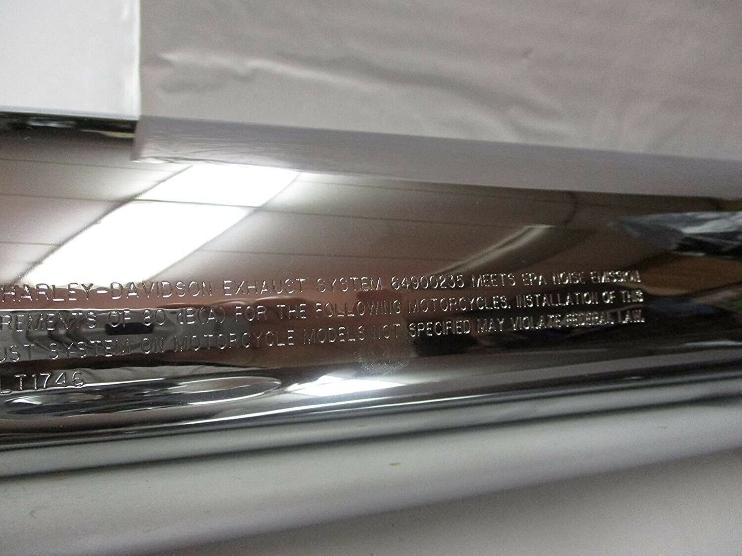 Harley Davidson Stock Chrome Muffler Fits 2017 Later Touring Models 64900235