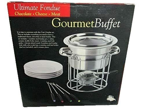 Ultimate Fondue Set For Chocolate Cheese Meat Gourmet Buffet