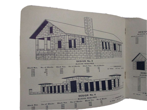 1916 Antique Toycrete Make Your Own Stone Blocks With Metal Tools Mold Kit