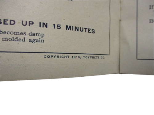 1916 Antique Toycrete Make Your Own Stone Blocks With Metal Tools Mold Kit