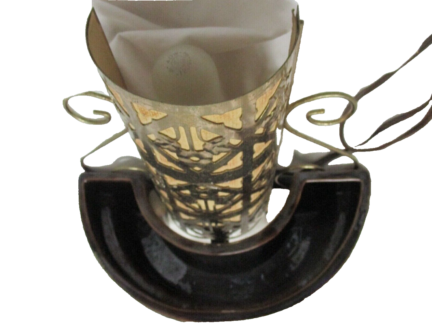 Vintage from the 1950s mid century modern tv planter/lamp sierra-columbia