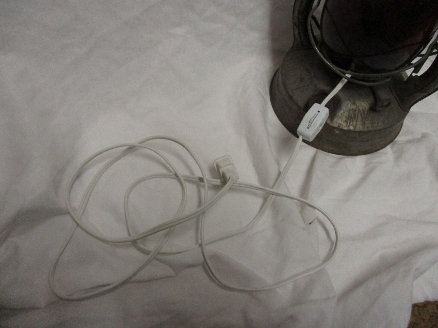 Vintage Dietz Little Wizard Kerosene Lantern Electric Lamp