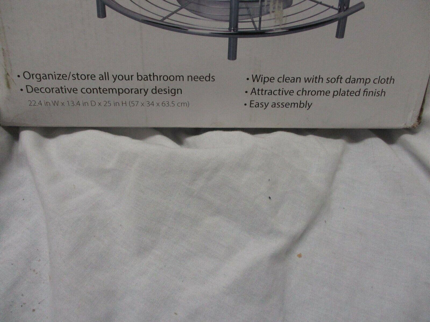 Creative Bath Products Complete Collection Under Pedestal Sink, Chrome