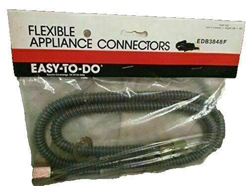 Easy To Do Dryer Flexible Appliance Connectors 4ft 1/2" line