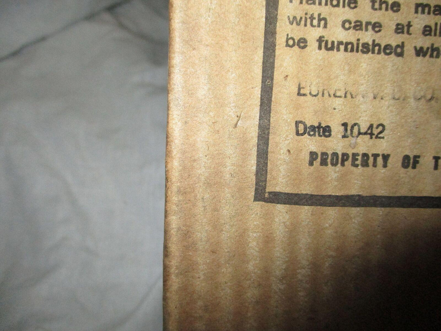 1942 Army Noncombatant Gas Mask WW2 2-1-1 Size Large With Carrying Bag