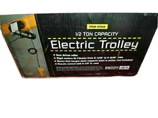 1/2 Ton Electric Trolley with Gear Driven Rollers
