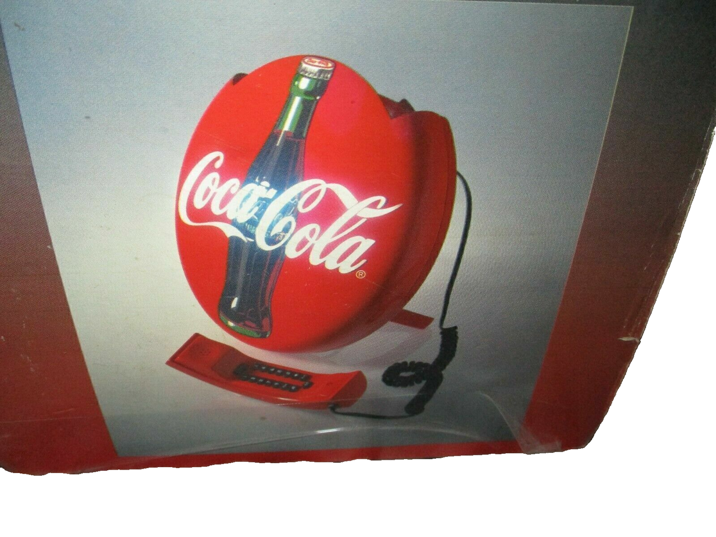 Cola Coca Blinking Disc Telephone Neon Lights Musical Ringer New Old Stock